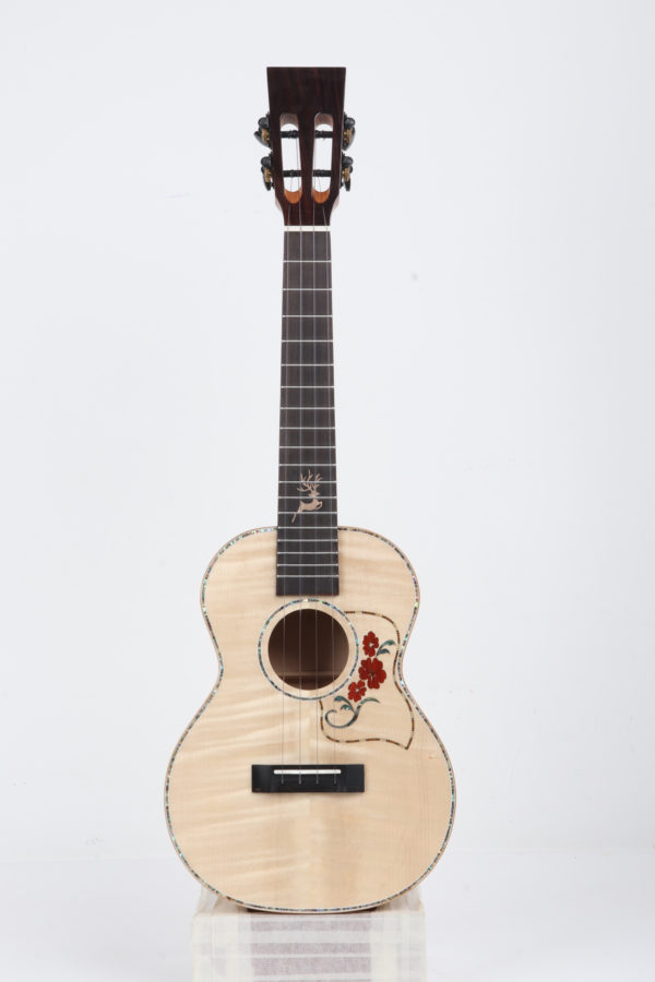 All Solid Flame Maple Wood Ukulele Tenor KA-FM-T