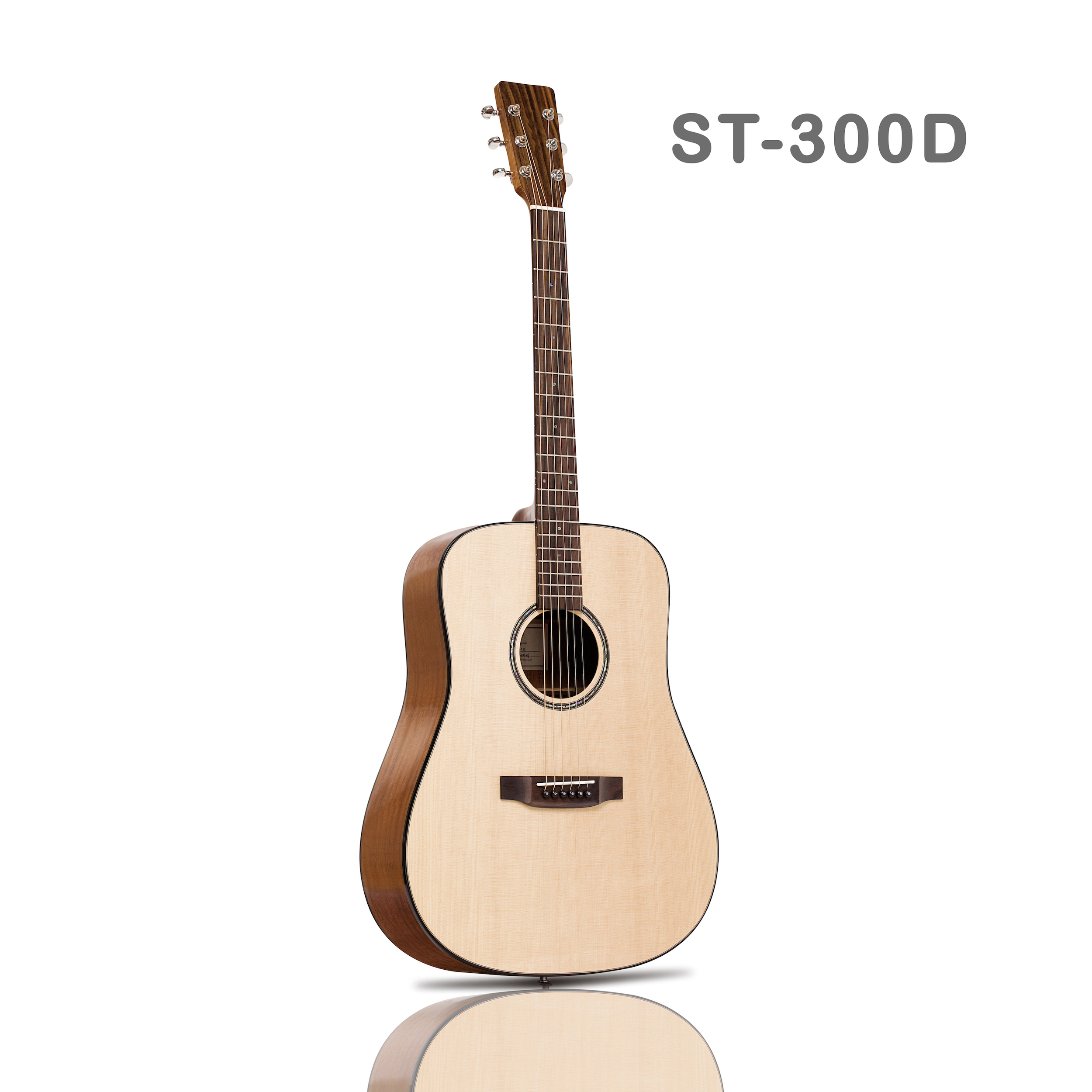 KAMAMUTA Acoustic Guitar Solid Top ST-300D