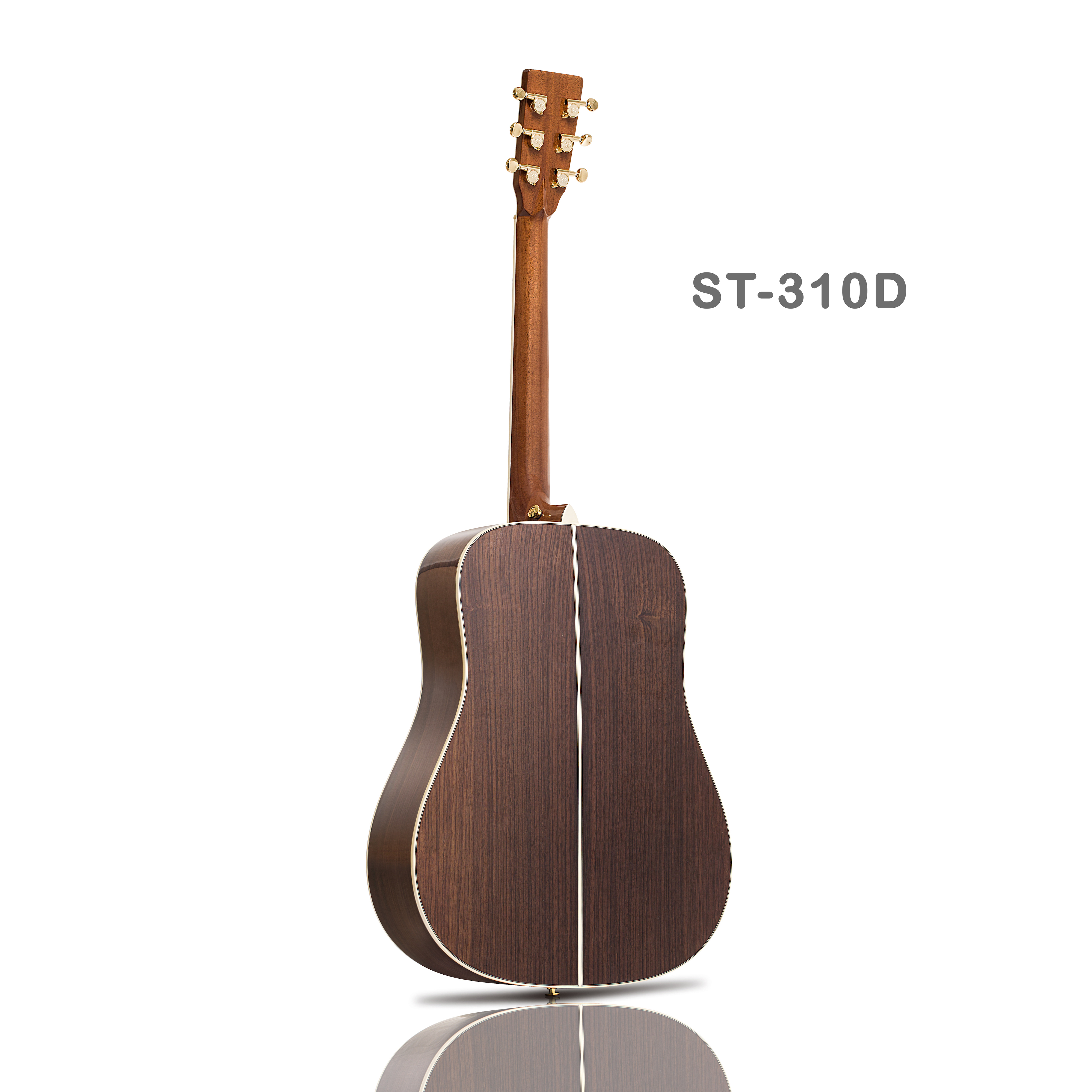 KAMAMUTA Acoustic Solid Sitka Top Spruce Guitar ST-310D