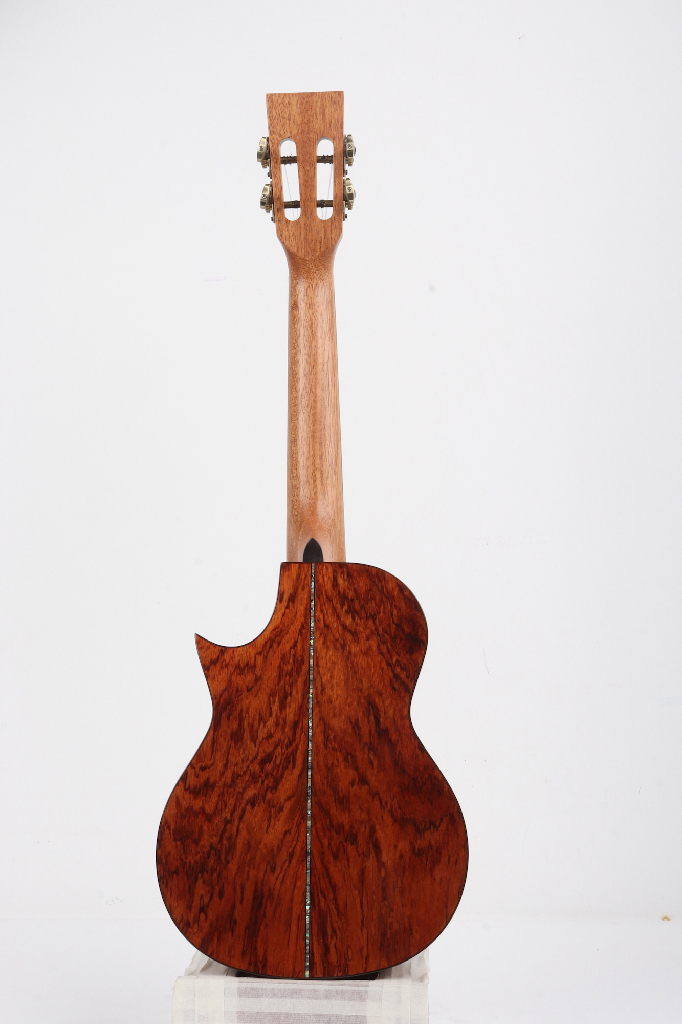 Padauk wood ukulele cutaway