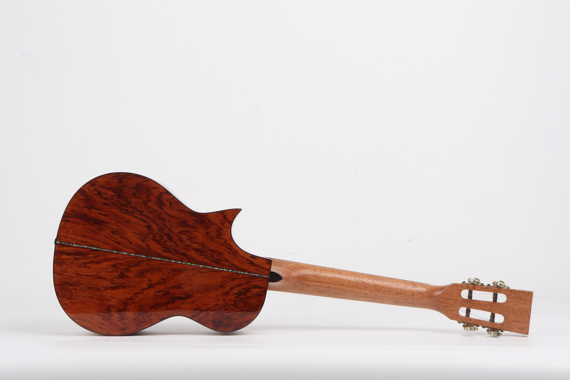 Padauk wood ukulele cutaway